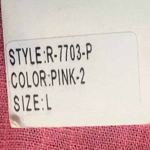 Strut & Bolt Romper Onepiece Women’s Sz L Pink Linen Blend Drawstring Waist NWT - Picture 4 of 14